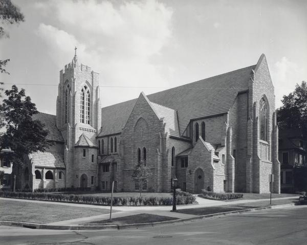 The Bethel Lutheran Church on the corner of Wisconsin Avenue and Gorham Street.