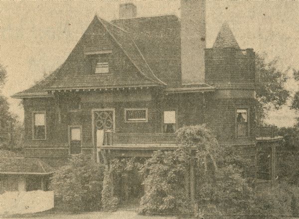 The Buell home, built by Charles E. Buell in 1894, which was called "Buell's Folly" locally.