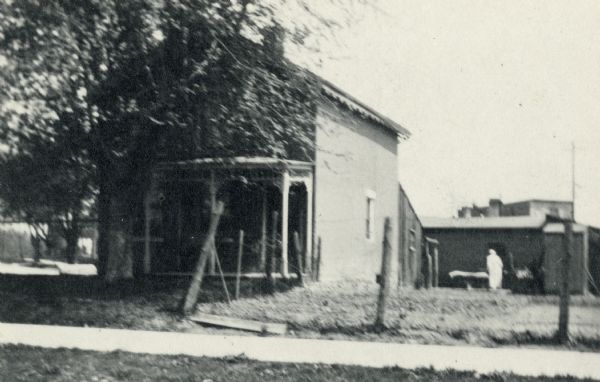 The Eaton Home on Monroe Street near the corner of Warren Street.