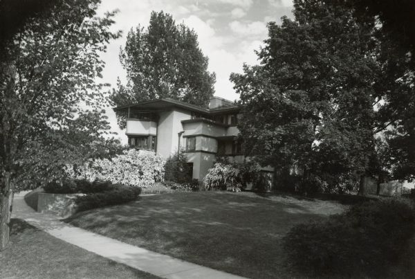 The Gilmore-Weiss home, 120 Ely Place (formerly 143 Prospect Avenue), designed by Frank Lloyd Wright.
