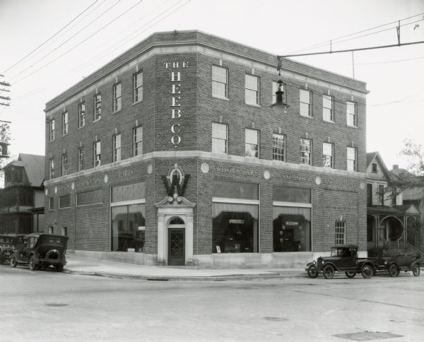 The Heeb Automotive Equipment Company building 401 West Gorham Street. They also sold Sparton Radios.  Built 1927, the building was bought by the city in 1965 in order to widen the intersection of N. Broom at W. Gorham. From January 1968 through September 1969 it housed the UW Coop and was the original location of the Broom Street Theater group. The building was torn down in 1969.