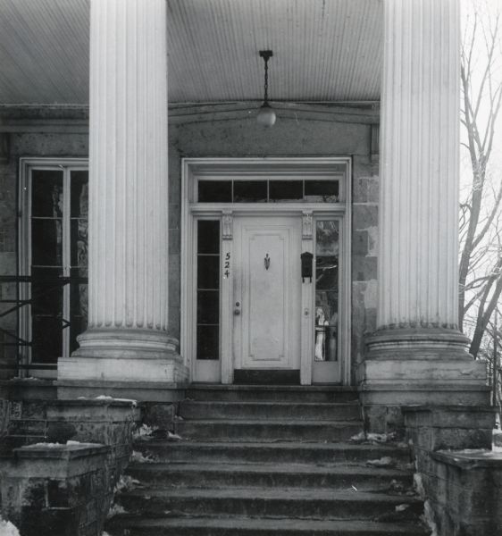 View towards the front entrance of 524 North Henry Street.