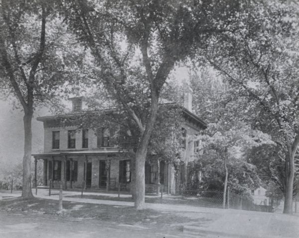 The Herfurth house, 703 East Gorham Street. The original (west) part of the house was built around 1871 by Theodore Herfurth and the addition (east) was added around 1878. The house was owned in 1952 by Mrs. Ralph Dennis.