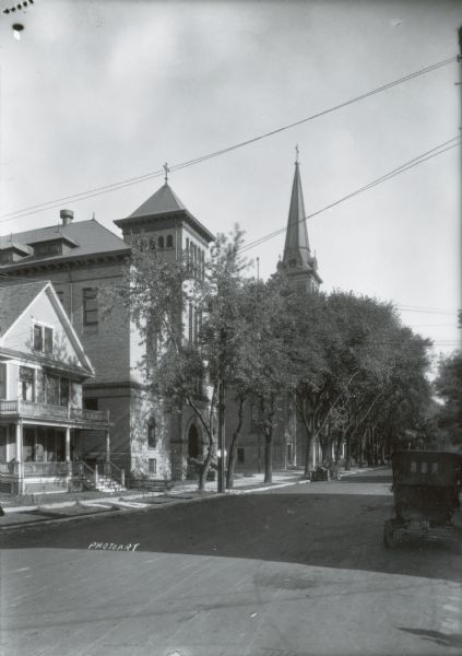The Holy Redeemer Catholic Church and School, 126 (120) West Johnson Street.