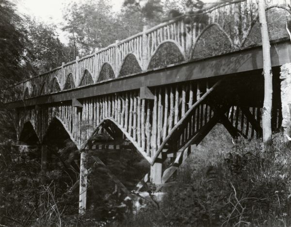 A rustic bridge on Lake Mendota Drive.