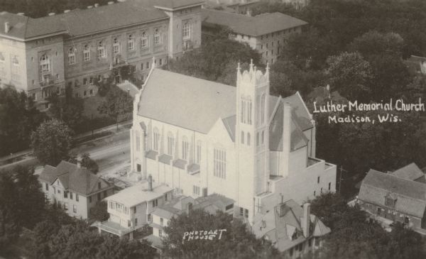 Aerial view of Luther Memorial Church.