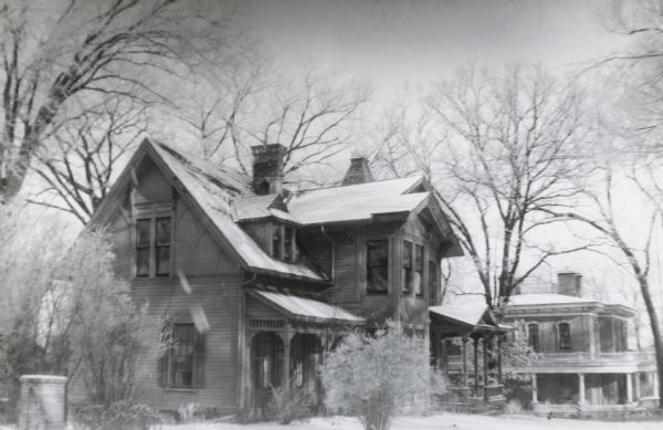 Mears house, the residence of Flora E. Mears at 116 East Gilman Street, built by Charles Mears in 1859 or 1860.