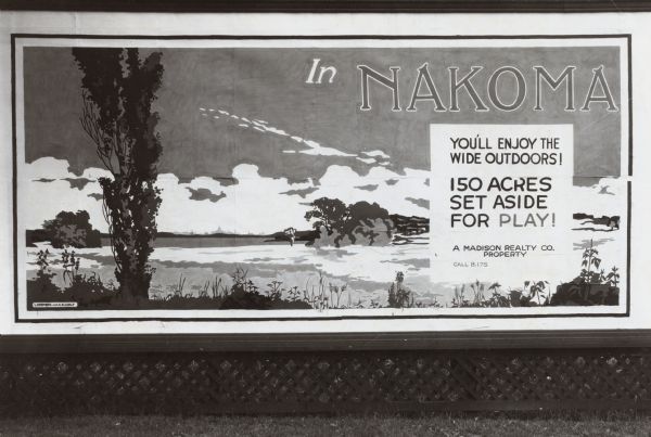Nakoma real estate sign at the corner of Breese Terrace and University Avenue.