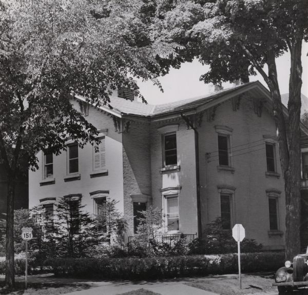 Harlow S. Orton house, at 30 East Johnson Street at the intersection of North Pinckney Street. Orton served on the State Supreme Court from 1878 until his death in 1895, the last two years he served as Chief Justice. His residence, built of Cream City brick about 1884, was acquired in 1938 by the League of Wisconsin Municipalities for use as office space.