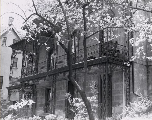 Exterior of the Pierce home at 424 North Pinckney Street. The house was built about 1857.