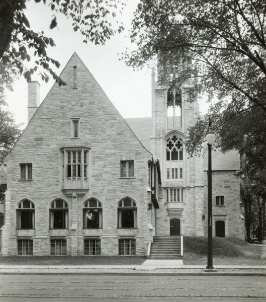 View of the student chapel located at the intersection of State and Murray Streets.
