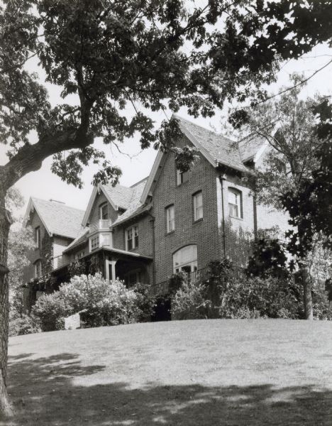 View of the University of Wisconsin president's home at 130 North Prospect.