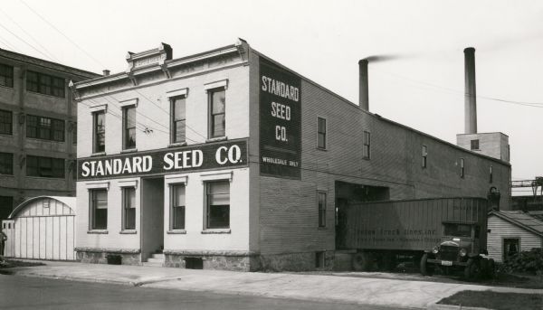Standard Seed Company located at 732 Williamson Street, built in 1898. The company moved to 653 West Washington Avenue in 1940.