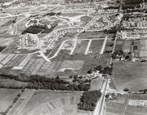 University Hill Farms from an aerial perspective.