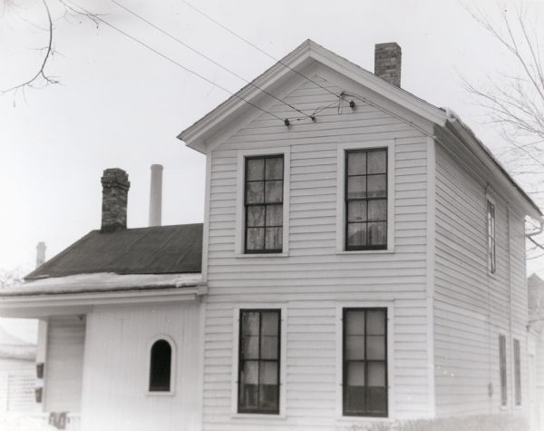 Exterior of the Vogel cottage, located at 748 Jenifer Street. Built by the owner's (Julius Vogel) grandfather.
