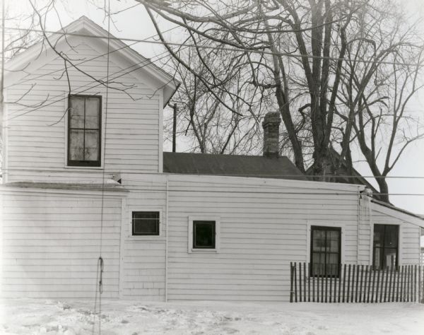 The exterior of the Vogel cottage, located at 748 Jenifer Street. A small story and a half frame house built by the owner's grandfather.