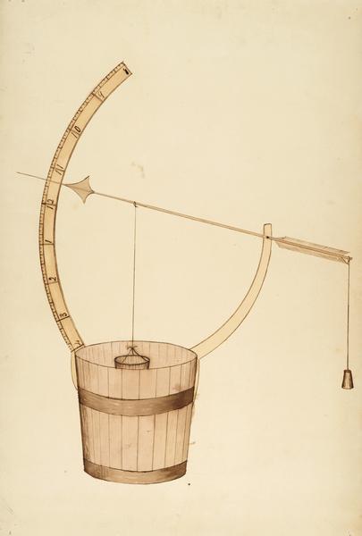 Watercolor of an invention by John Muir.