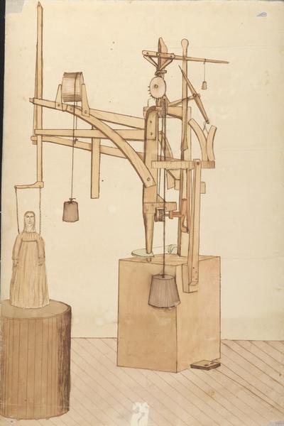 A sketch of an invention by John Muir.