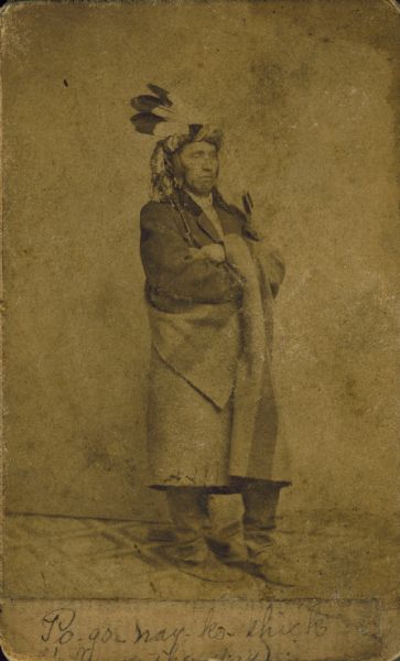 Po-Go-Nay-Ke-Shick, celebrated Chippewa (Ojibwa) chief.