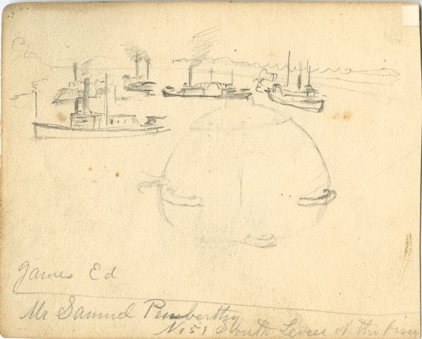 Ships | Drawing | Wisconsin Historical Society