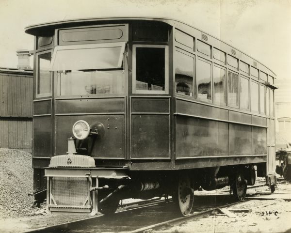 Streetcar manufactured by the Winther Motor and Truck Company.