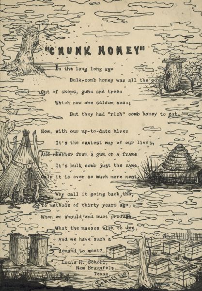 Poem entitled "Chunk Honey".