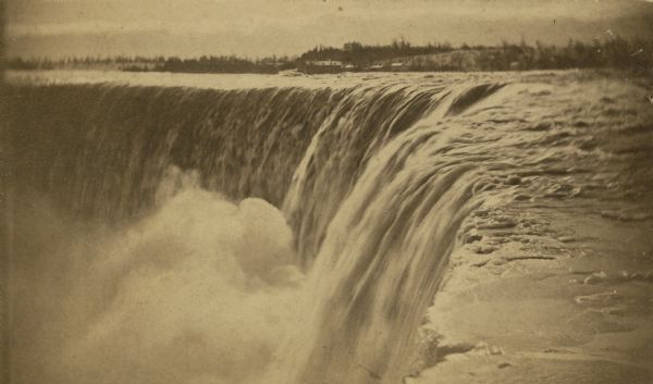 Carte-de-visite of Niagara Falls from the Canadian side.