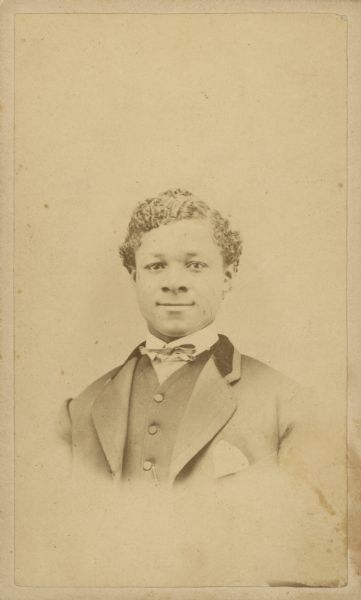 Unidentified man of African descent from the Civil War period.