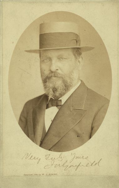 Portrait of James Abram Garfield.