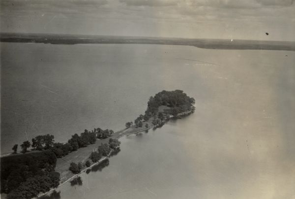 An aerial view of Picnic Point.