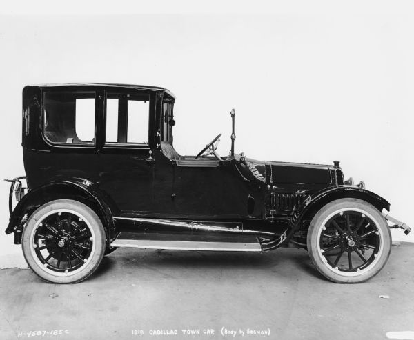 A 1918 Cadillac Town Car, the body of which was produced by the W.S. Seaman Company.