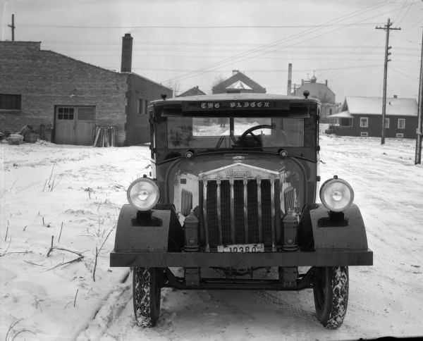 In 1922 the Wisconsin Truck Company purchased the Wisconsin Farm Tractor Company of Sauk City, which had formerly manufactured trucks as well as wagons, moved the operation to Madison, and resumed manufacturing.  This vehicle, with license plate 1236A, was known as the "super traction" model.  The company went out of business in 1925.