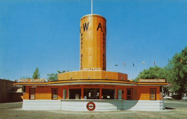 Mac's A & W Root Beer Drive-in, 900 South Park Street, established by David S. McKown. This building, which was open only during the summer months, was constructed in 1940 and continued in operation until 1971 when it was replaced by a new building that was open all year. The 1940 building replaced an even earlier drive-in, said to be Madison's first, that dated to 1929.