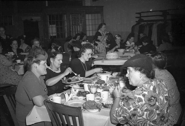 Luncheon for members of the United Automobile Workers Auxiliary #2 in Milwaukee.
