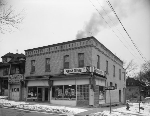 Exterior of the Fumusa Superette (Saverio Fumusa) located at 1202 West Dayton Street.