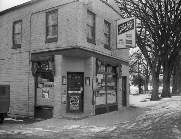 Exterior of the Doll Grocery Store located at 2222 South Park Street.  Vincent and Sadie Doll operated the store.