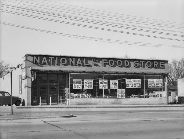 Exterior of the National Tea Company Food Store, 1202 South Park Street.