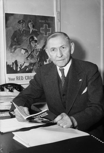 Louis Hirsig, chairman of the Red Cross campaign for Madison.