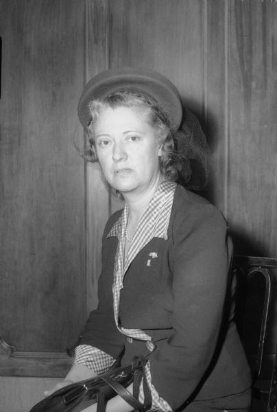 Female campaign worker for Republican Presidential Candidate Harold E. Stassen.