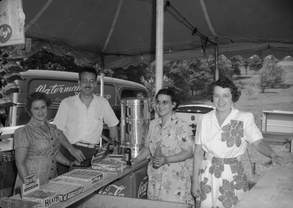 Fourth of July Refreshment Tent | Photograph | Wisconsin Historical Society