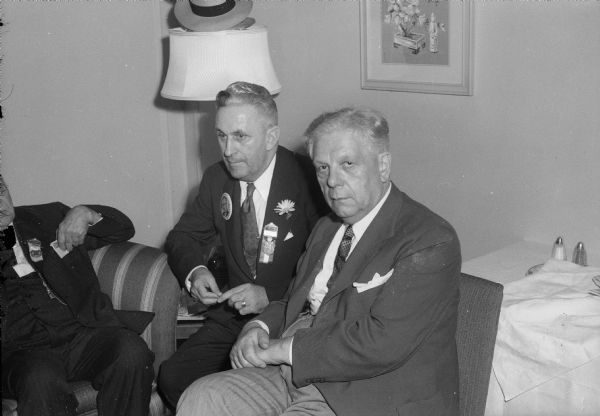 National Democratic political convention in Chicago. Thomas R. King, State Democratic Party Chairman, and William B. Rubin, delegate from Milwaukee.