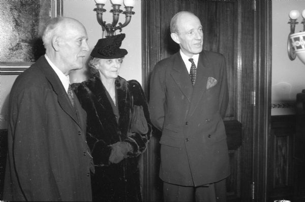 Lord and Lady Halifax with Wisconsin Governor Walter Goodland.