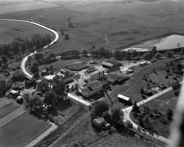Aerial view of the River View Cannery.