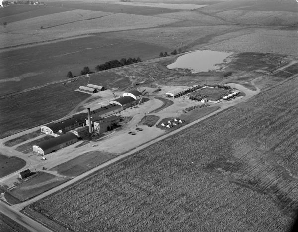 Aerial view of Cuba City Cannery.