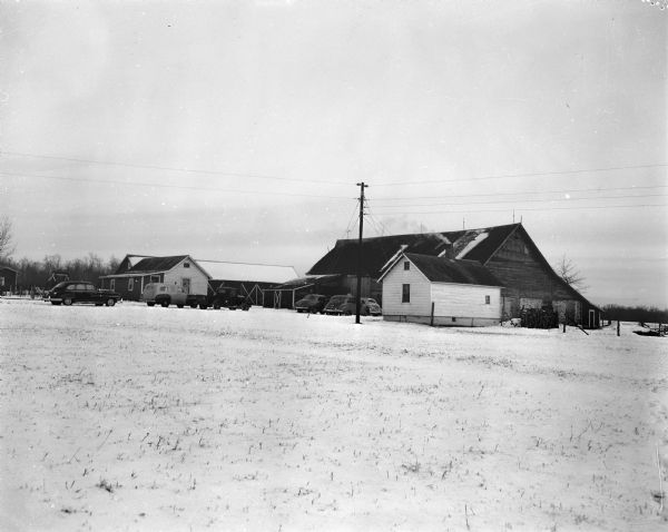 The farm of the Pomputis family near Longwood, where Sennett and Winslow hid out and were captured.