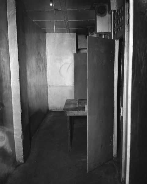 Dane County Jail corridor in men's cell block.