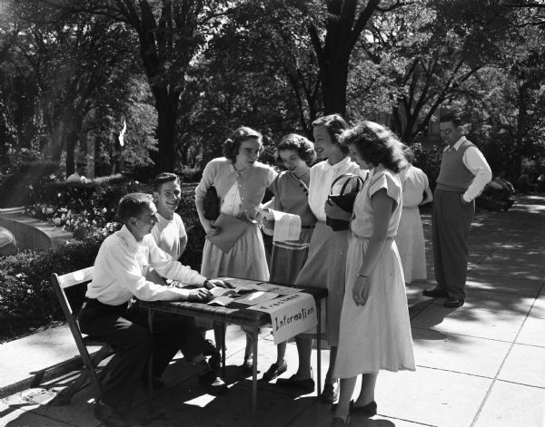 Freshmen At The University Of Wisconsin Madison Photograph Wisconsin Historical Society