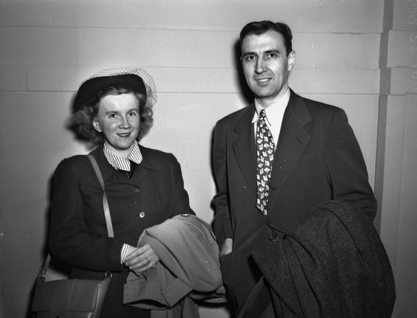 Assemblywoman Ruth Doyle with James Doyle, her husband, who was co-chairman of the state party's organizing committee which planned the campaign.