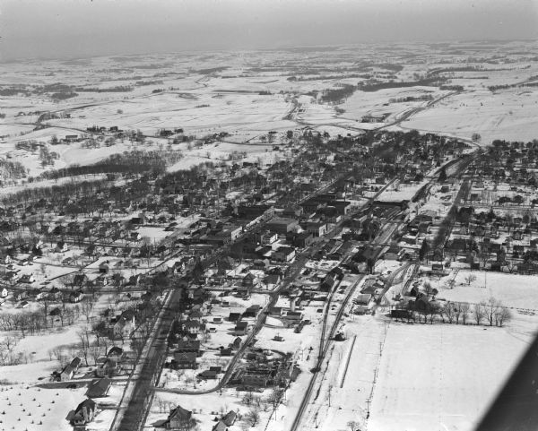 One of six aerial images of Mount Horeb.