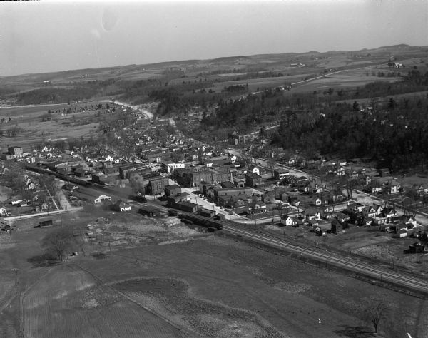 Aerial view of Wonewoc.